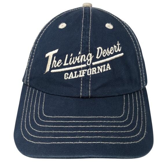 The Living Desert California Strapback Hat Blue One Size Embroidered - Picture 1 of 9
